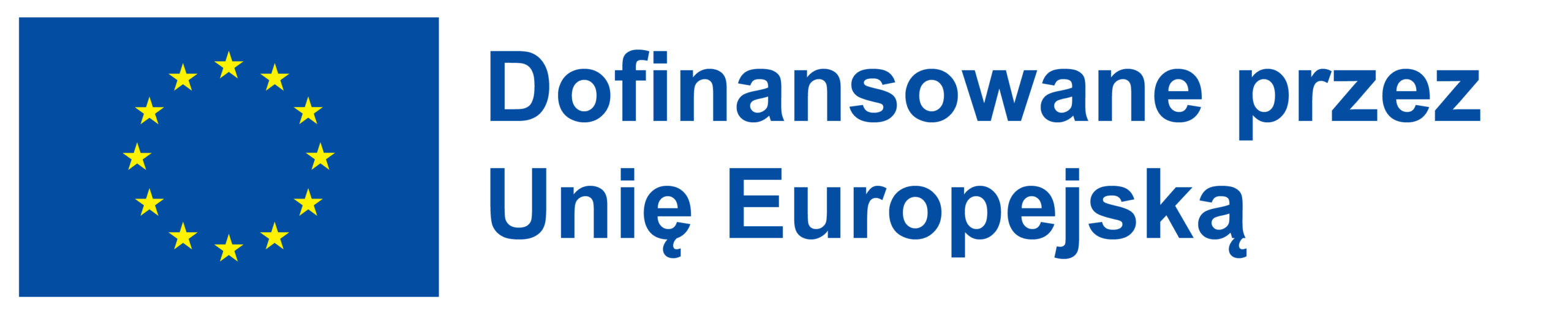 flaga UE z dopiskiem "dofinansowane przez Unię Europejską"